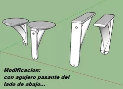 Shelf Foot - Foot Shelf curviloft Sketchup