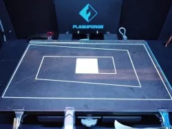 Simple First Layer Test - Flashforge Creator Pro