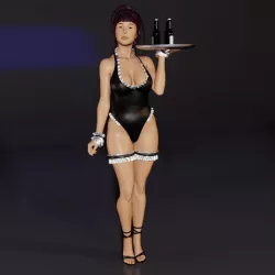 Skye - Waitress (includes nude version)
