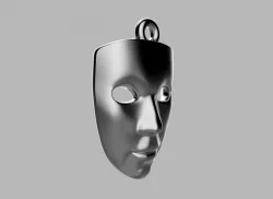 Small Face Mask charm, 2 models