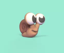 Snail Big Eyes