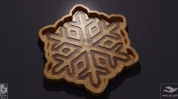 Snowflake Tray - CNC Files for Wood (svg, dxf, eps, ai, pdf, stl)