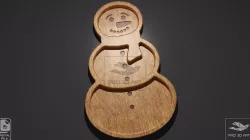 Snowman Tray - CNC Files for Wood (svg, dxf, eps, ai, pdf, stl)