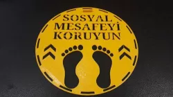 SOSYAL MESAFEYİ KORUYUN - KALIP - SPEY BASKI İÇİN