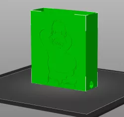 Sponge holder with Homer Simpson background