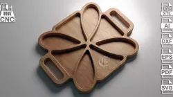 Square Tray - STL,Dxf, Svg, Eps, Pdf, Ai