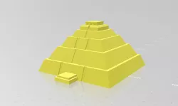 Sun Pyramid Teotihuacan Mexico (piramide del sol) mini model