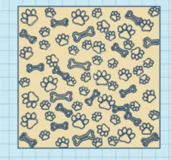 Texturizing texturizer for dog bones texture