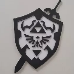 The Legend Of Zelda - Link Shield sword - Link Shield sword - 2D