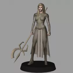 Thena - Eternals - low poly 3d model