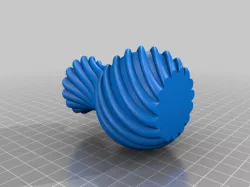 Twisted vase with 180 twist