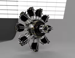 V9 Radial Engine