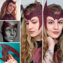 Wandavision Scarlet Witch Inspired Crown 3D print model