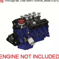 Weber Intake and Stacks in 1/24 for Ford V8 Small Block