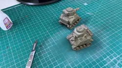WW2 American M5 Stuart Grot Tank