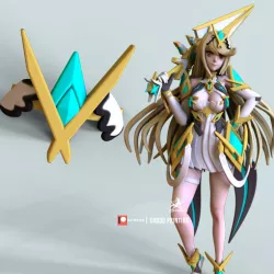 xenoblade chronicles Mythra Crown Cosplay