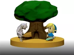zelda diorama (link)