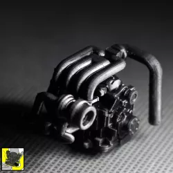 1/24 Scale 13B Rotary Engine Single Turbo