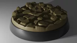 10x 25mm + 32mm bases with cobblestones (old not hollow)