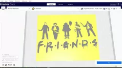 2D Silhouette/Stencil Slasher Horror Friends