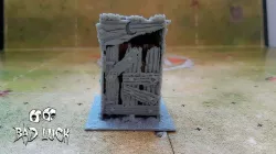 3D FANTASY FOOTBALL DUGOUTS VOL 1 Kickstarter "Poop Bowl" Sample