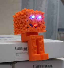 3D Printed Minecraft Pumpkin Figure