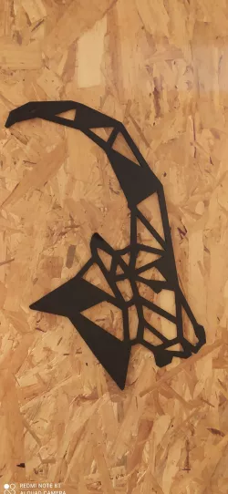 3D wall origami - Goat