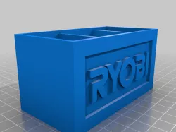 A simple box with the ryobi logo on it for whatever