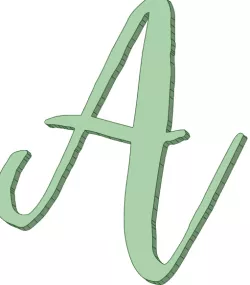 ABC stamp Bromello capital letters