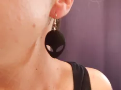Alien earrings