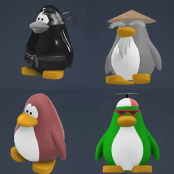 All my penguins from Club Penguin