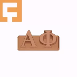 Alpha Phi Sorority ( ΑΦ ) 3D Nametag