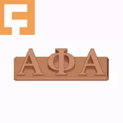Alpha Phi Sorority ( ΑΦ ) 3D Nametag