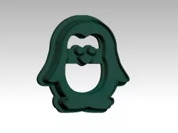 Baby penguin cookie cutter