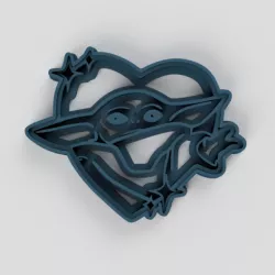 baby yoda cookie cutter