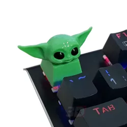 Baby Yoda Premium Keycap Artisan Custom Mechanical Keyboard