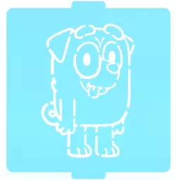 Bluey stencil set of 6 for Coffee and Baking