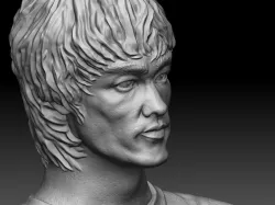 Bruce Lee`s bust. STL. 3D printable