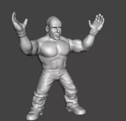bruce willis wwf hasbro articulated .stl .obj