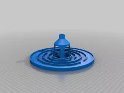 bubble powered drip tube/tray for dwc