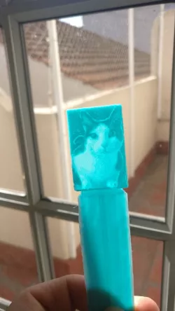 Cat lythophane bookmark