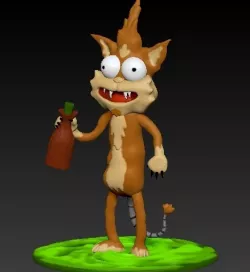 cat Squanchy rick and morty