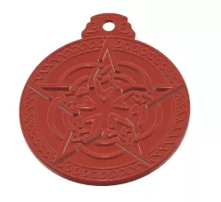 Celtic Pentacle for Protection Pendant  earing neck  witch necklace keychain femJ-64B 3d-print and cnc