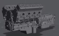 Chevrolet LS3/LSX Base Engine 1/24