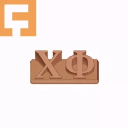 Chi Phi Fraternity ( ΧΦ ) 3D Nametag