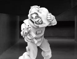 Combine Security Soldier with Head Crab - 28mm Miniature
