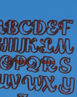 Complete alphabet of fancy cookie cutters (26)