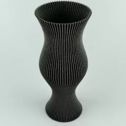 Corrugated vase
