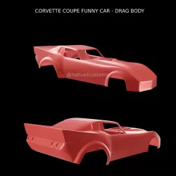 CORVETTE COUPE FUNNY CAR - DRAG BODY