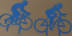 Cyclist cake toppers for men and women